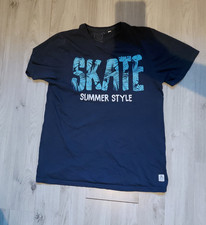 Skate Nation Kinder T-Shirt Blau Baumwolle Print &bdquo;SKATE SUMMER STYLE&ldquo; 170/176