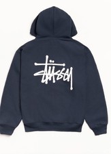 NEW Stussy Basic Hoodie Small Navy SOLD OUT ONLINE