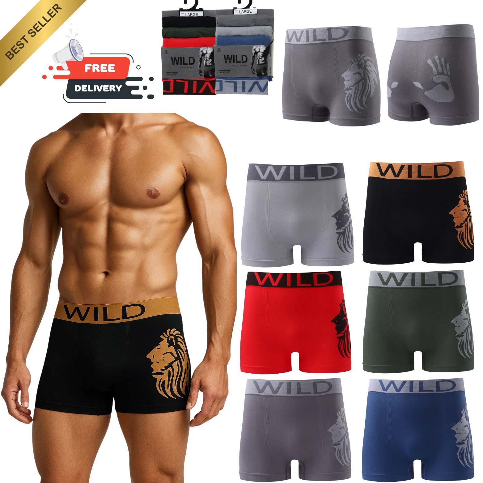 Seamless Wild Boxer - Front