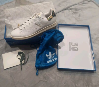 Adidas x Bathing Ape BAPE Stan Smith 30th Anniversary Shoes Size 13 White IG1115