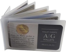 6 Page Bifold wallet insert for cards 2 Pack
