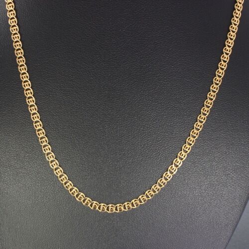 Wert 859,- innovative Designkette Roségold 585 14 Karat 44 cm xxyy-d