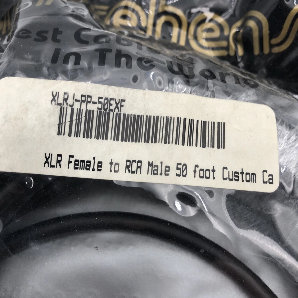 NOS Comprehensive Cable 50-Feet XLRJ-PP-50EXF XLR Female To RCA Male READ - Image 2 of 4