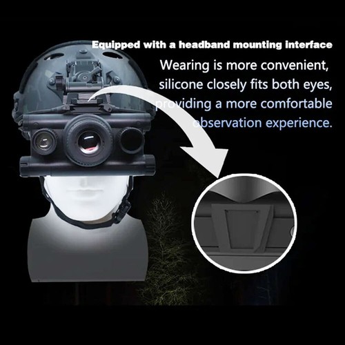 4K IR Night Vision Goggles Binocular 8x Digital Zoom Mounted for Tactical Helmet - Picture 15 of 20