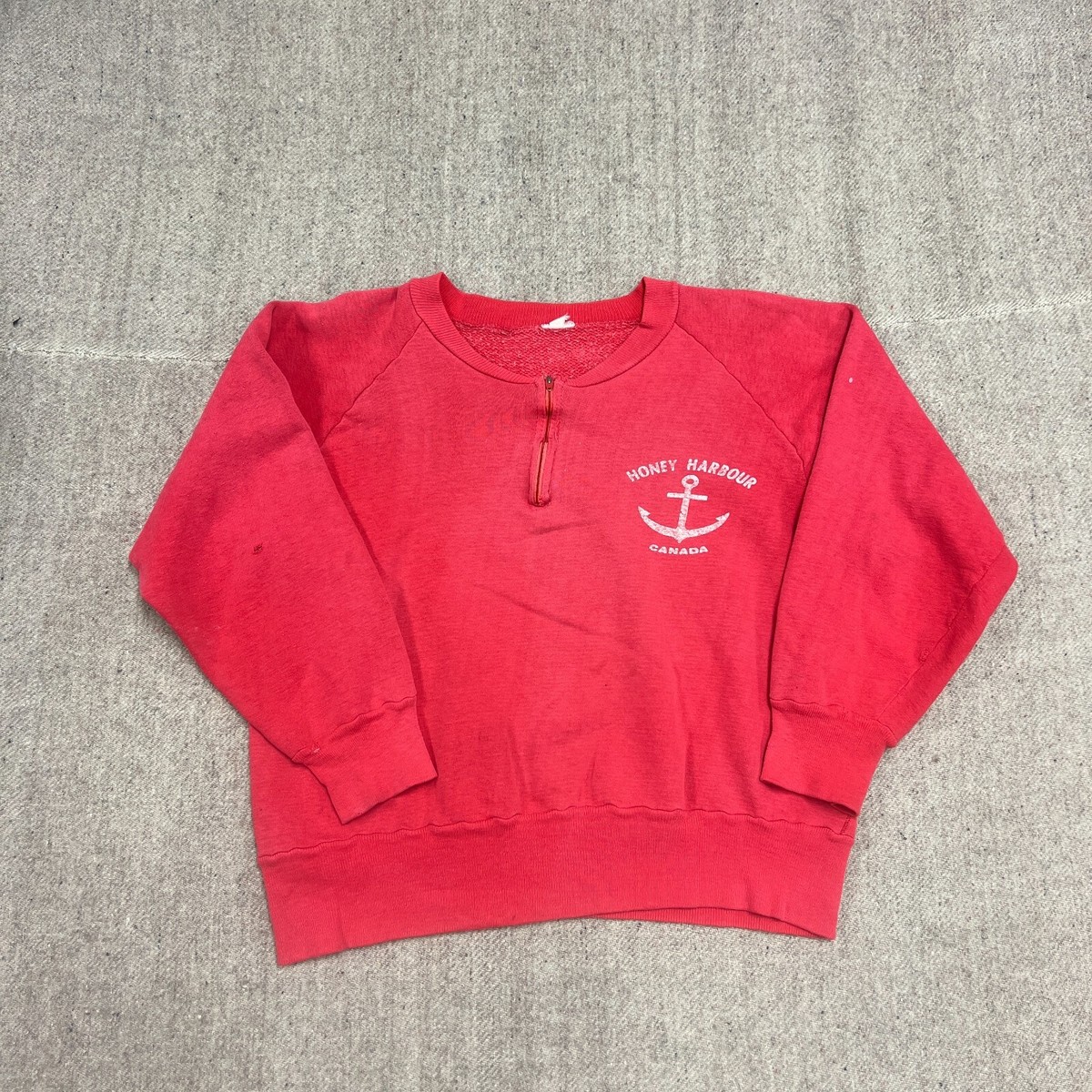 Vintage Penmans Sweatshirt Mens Medium Red 1960s Honey