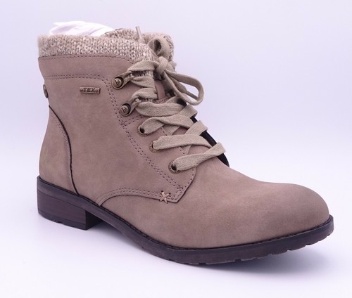 Taupe Flat Ankle Boots Size 