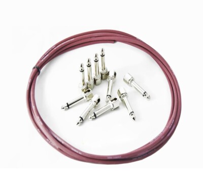 Evidence Audio SIS Solderless RED Patch Cable Kit 8 Plugs + 5ft of Monorail