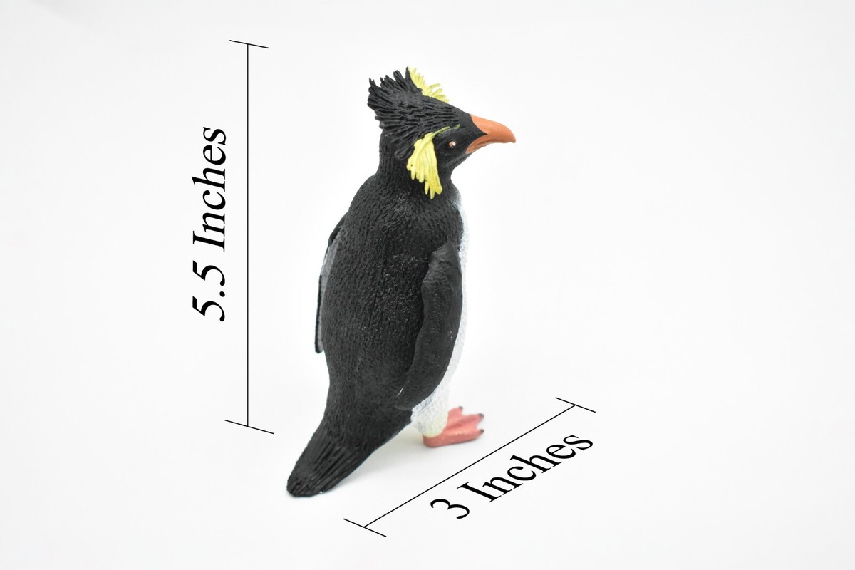  Rockhopper Penguinロックホッパーペンギン Penguin, Rock Hopper, Very Nice Rubber Model, Hand Painted