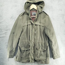 Vintage Levis Jacket Mens M Olive Green Zip Field Cargo Pockets Military Lined