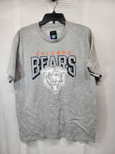 New Era NFL Size Large Script Graphic Chicago Bears T-Shirt Grey
