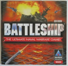 Battleship Naval Warfare Game, Windows 95 Game, 2 CD-ROM's, TESTED in Windows XP
