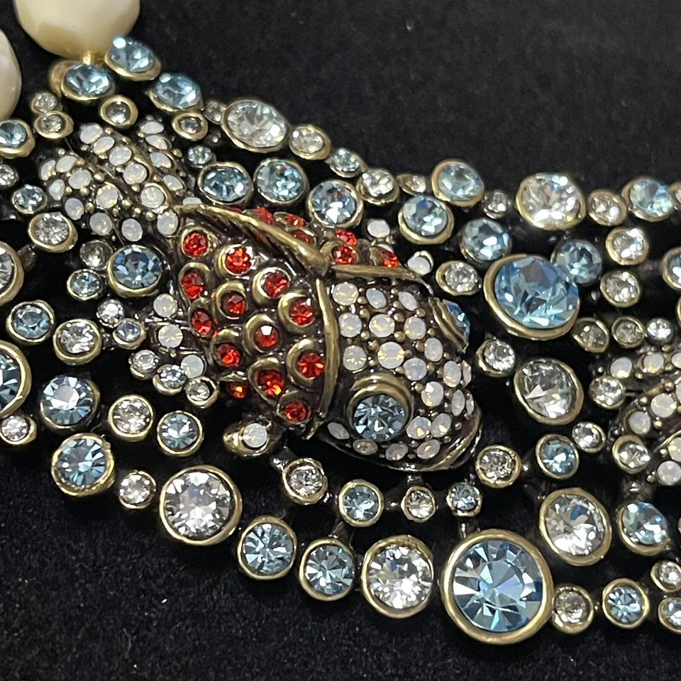 Collar Heidi Daus Carrete McKoi 3D Koi Peces Cristal Estanque Madreperla Cuentas Foto 3 de 4