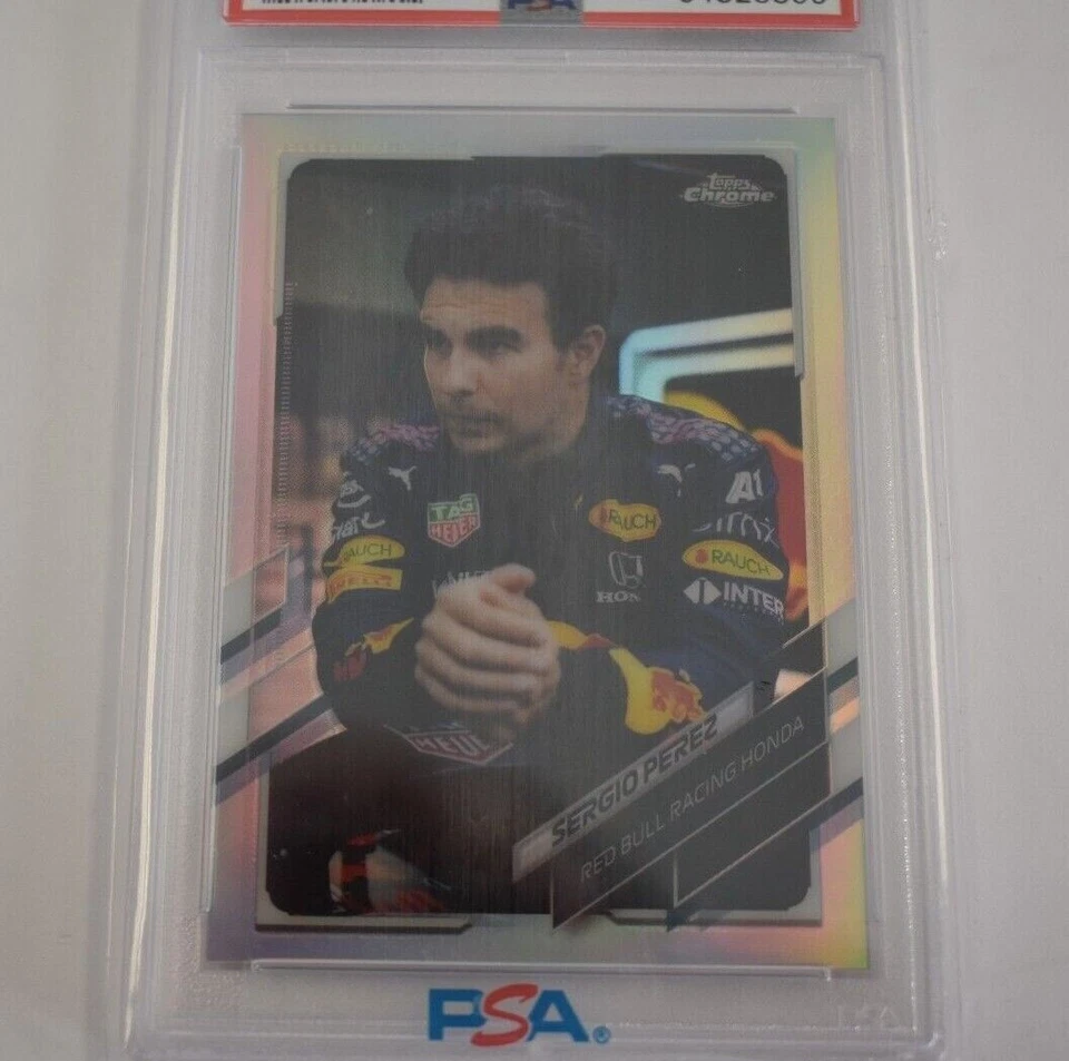 Sergio Perez Psa 10 2021 Topps Chrome Formula 1 F1 #4 Refractor SP Gem Mint - Image 4 of 4
