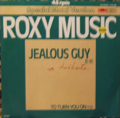 Roxy Music Jealous Guy, To Turn You On German EP
