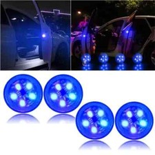 4X Wireless Car Door LED Opening Door Safety Anti-collid Light Opened Lamp Blue