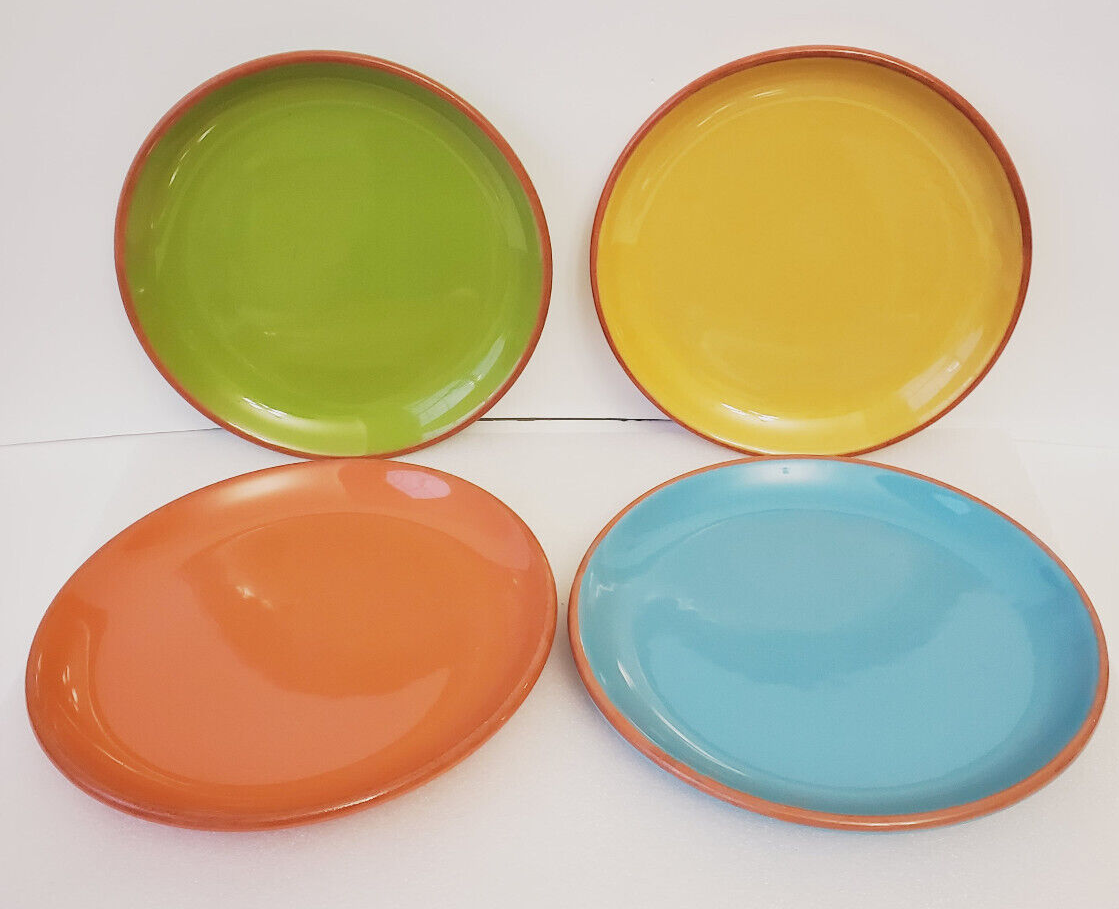 Over and Back Soleil Terracotta 9 1/4" Plates Set of 4 eBay