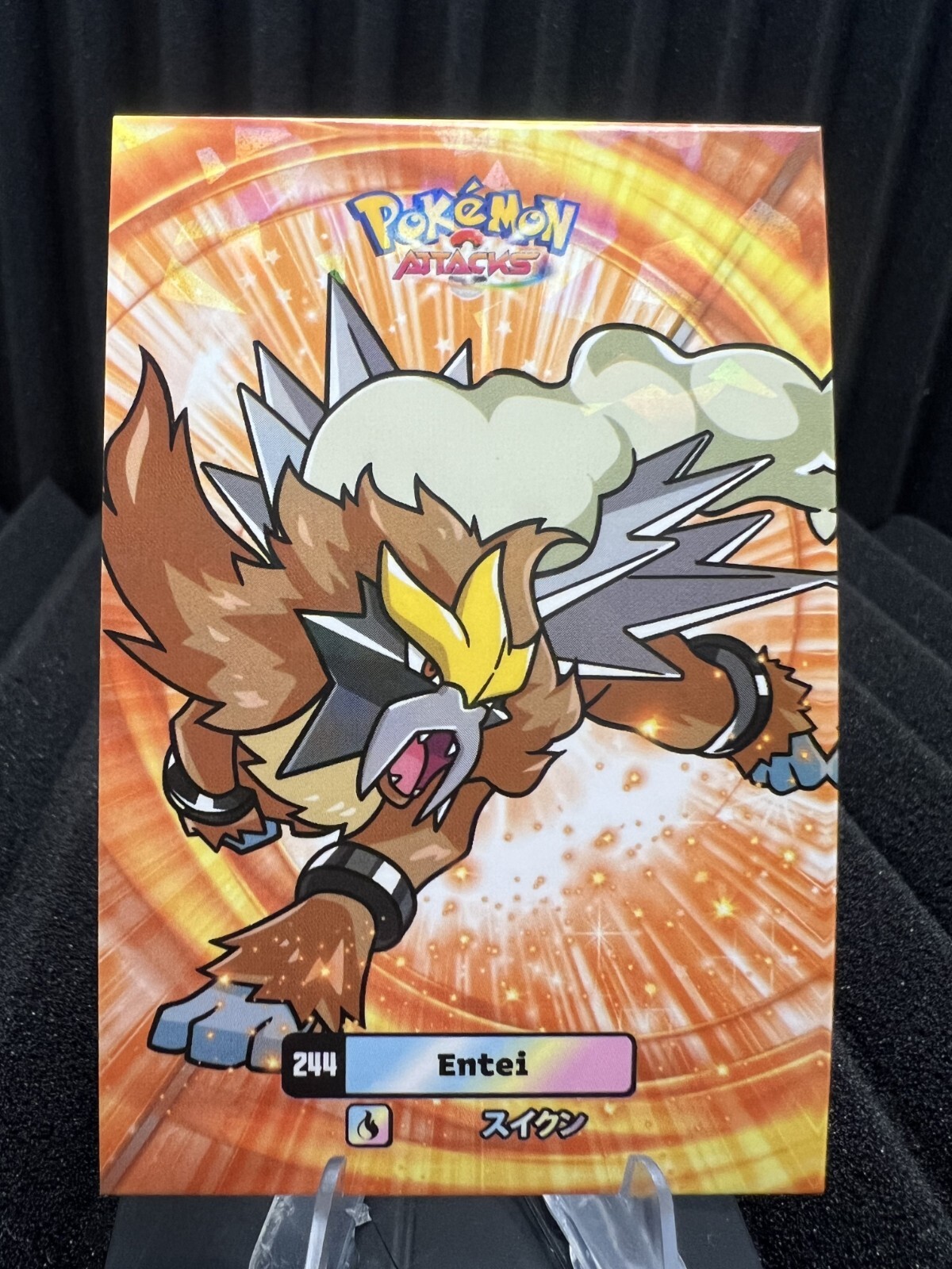 Entei #244 - Cracked Ice - Card Database Attacks Gen 2 - Pokemon Card NM