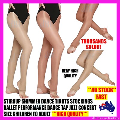 stirrup shimmer tights