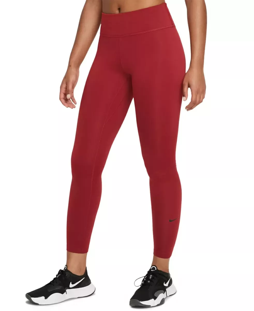 NIKE Women's Therma-FIT One Full-Length Leggings Red Brown Size M MSRP $60