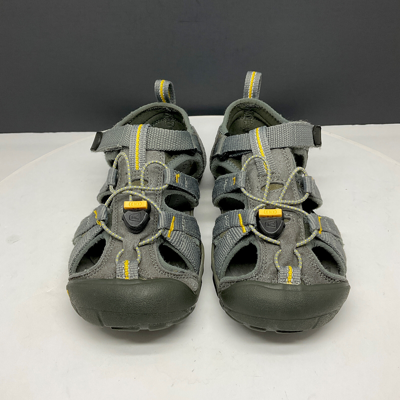 Sandali sportivi Keen Seacamp CNX giovani taglia 1 impermeabili scarpe da trekking acqua grigie