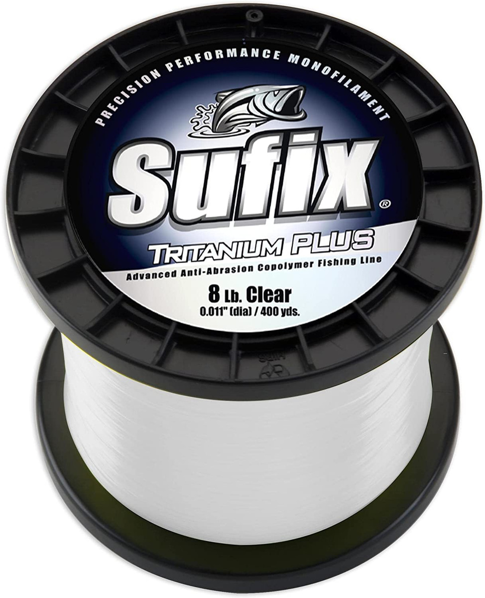 Sufix Tritanium plus 1/4-Pound Spool Size Fishing Line (Clear, 10
