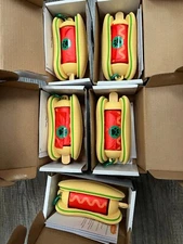 Lot of 5 Silicone Hot Dog Poop Bag Dispenser