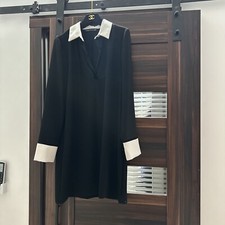 Zara Black And While Dress Size M