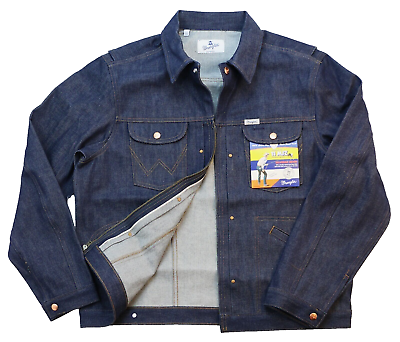 Wrangler Men's Denim Jacket 11MJZ Cone Mills Selvedge Wrangler Men's Denim Jacket 11MJZ Cone Mills Selvedge