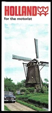 Vintage Holland Motorists Brochure Map Transportation Cars Travel 1969