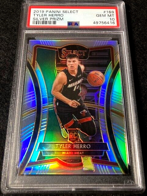 2019 Select Silver Prizm Tyler Herro #169 Rookie RC PSA 10 Miami Heat All Star