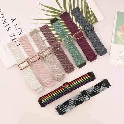 Elastic Braided Band For Amazfit GTS 2 4 Mini/GTR 42mm/GTS 2 3 2e/Bip youth/Bip