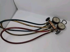 Ritchie Yellow Jacket Manifold Gauges - R12 R22 R502 - Test and Charging w/Hoses