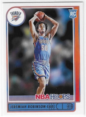 2021-22 PANINI NBA HOOPS #225 JEREMIAH ROBINSON-EARL RC OKLAHOMA CITY THUNDER