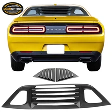 Fits 08-23 Challenger V2 Style Rear Window Louver & Quarter Side Scoop