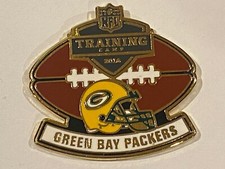 Chaleco de los Green Bay Packers Sombrero Solapa Pin Esmalte Pinback Tack 2016 Campamento de Entrenamiento NFL