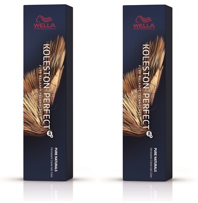2x Wella Professionals Koleston Perfect Me+ Pure Naturals 10/0 60 ml