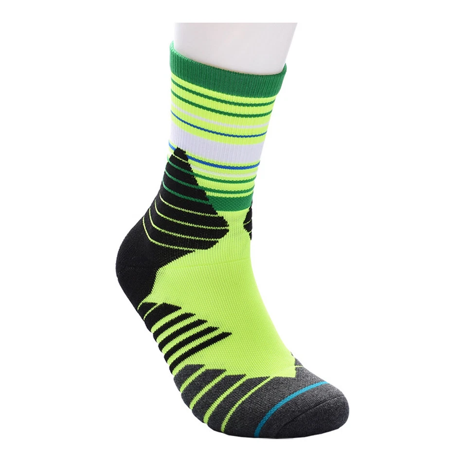 Pro Men Women Compression Running Cotton Ankle Socks Gym Basketball Sports Socks - Image 3 of 4