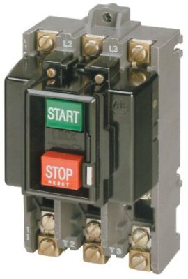 609-BAW - Allen-Bradley 3 Pole Manual Motor Starter 200-575VAC NEMA 1 Surface Mo