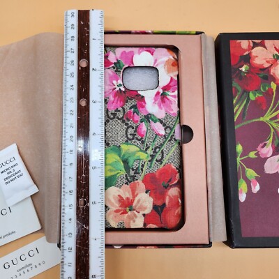 GUCCI Samsung S7 Case GG Logo Monogram Blooms Floral Supreme, Made