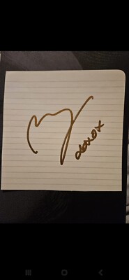 Paul Blackthorne signierte Tagebuchseite Pfeil