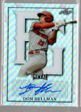 2021 Leaf Metal Perfect Game All-American #BADH1 Dom Hellman Auto 