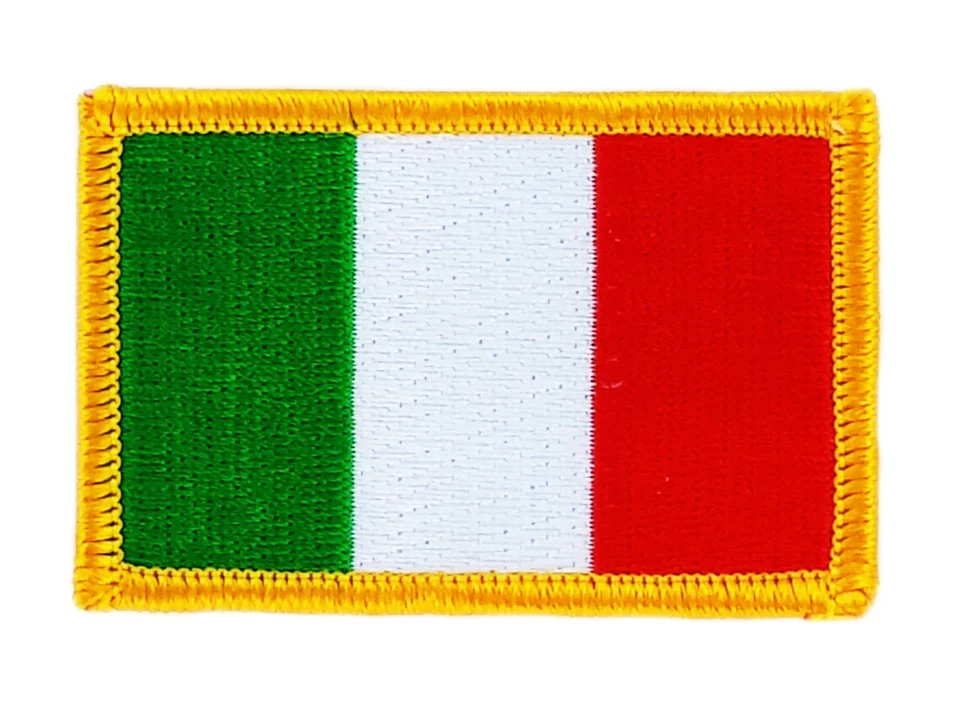 Toppe Toppa PATCH ITALIA Bandiera 7x4.5cm banderina ricamata termoadesivo