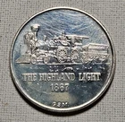 Vintage Golden State Mint 1867 Highland Light Locomotive 1 oz .999 Silver Round