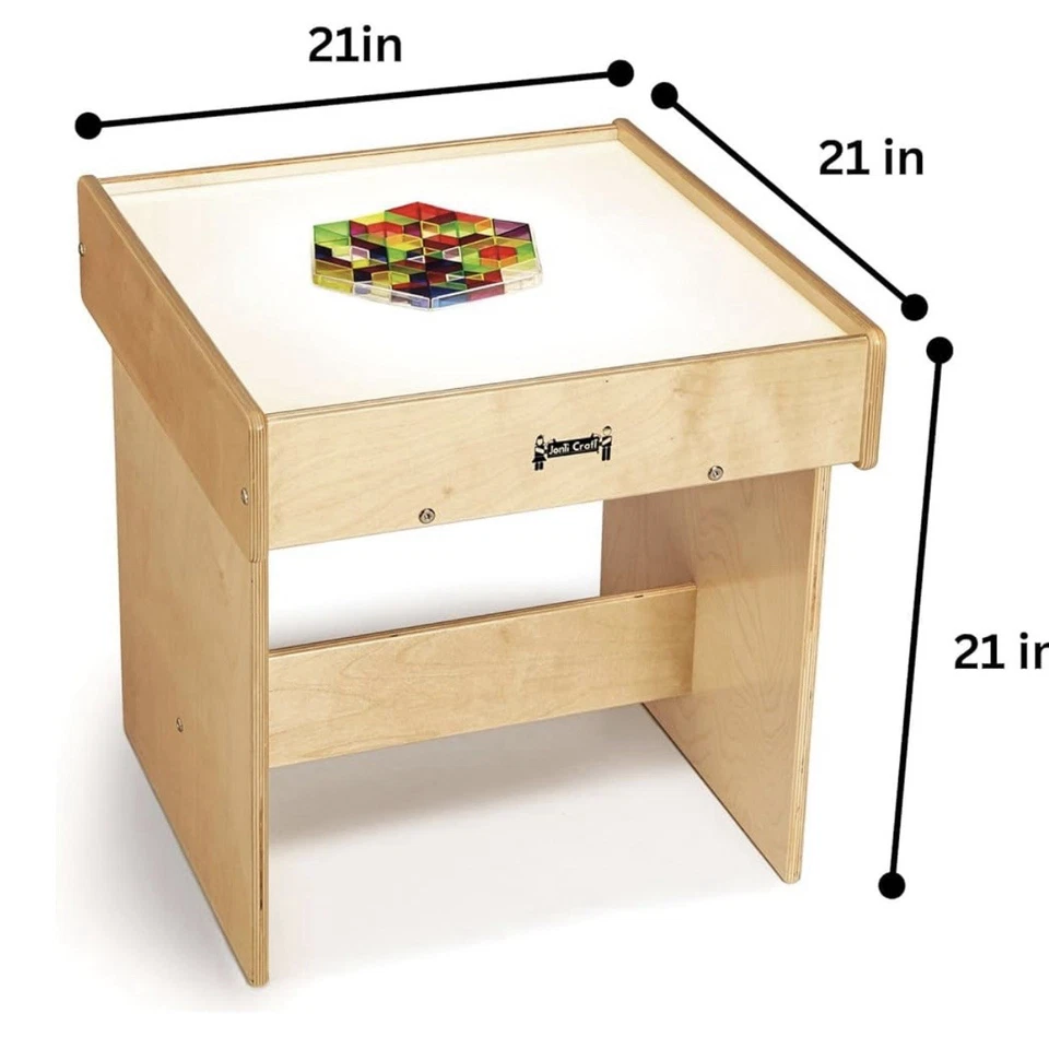 Новый Jonti-Craft 5845JC деревянный свет коробка стол для детей сделано в США, светодиодные лампы - Изображение 3 из 4