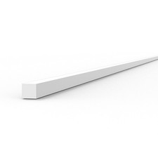 STYRENE STRIP 0.75 x 0.75 x 350mm - 10 Units Opaque White Polystyrene