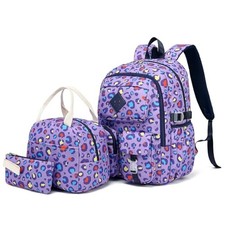 3in1 School Backpacks for Boys Girls, kids Bookbag Set with Lunch Box and Pen...
