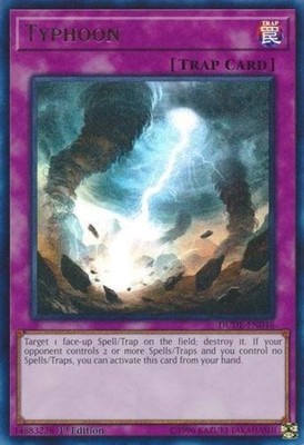 1x (P) Typhoon - DUDE-EN046 - Ultra Rare - 1st Edition  YuGiOh
