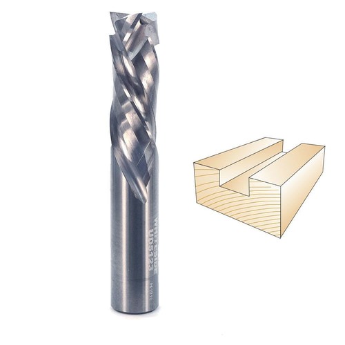 Whiteside Spiral Up / Downcut Bit, 1/2 in. SH x 1/2 in. CD x 1-1/4 in. CL