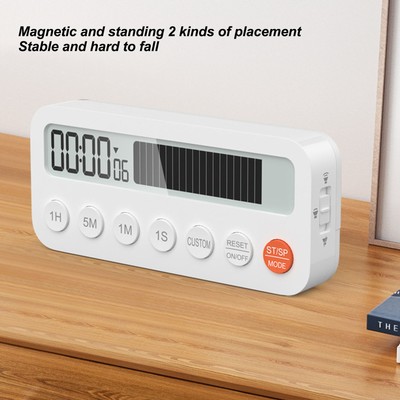 Digital Timer Magnetic Large Display Dynamic Countdown Count Up Timer For Ki Fit