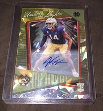 2022 Panini Legacy Kyle Hamilton RC Auto Under The Lights Gold Crystal #’d 15/25